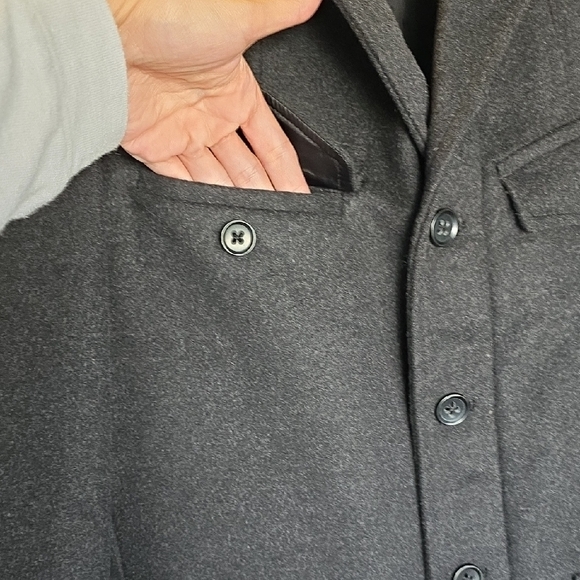 Banana Republic Charcoal Military Jacket - Men's Size S - Picture 4 of 13